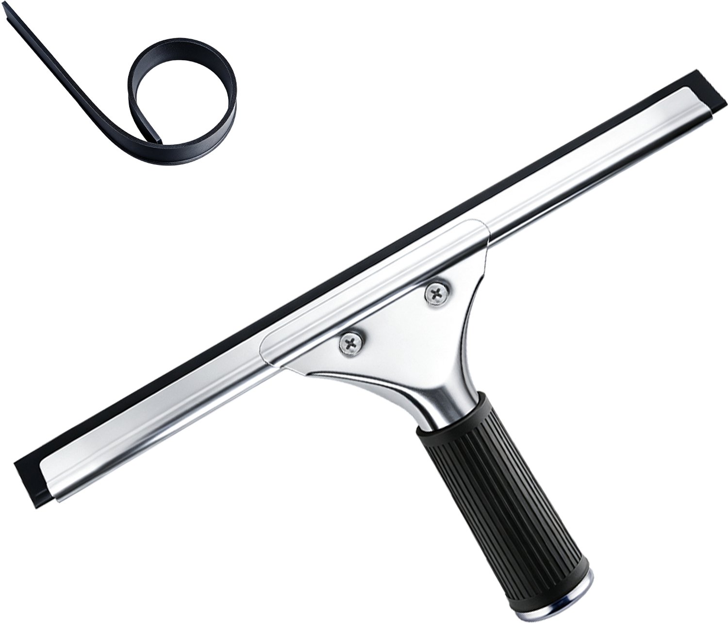 Raamtrekker 30 cm van RVS – Streeploze Glasbewassing – Praktische Raamwisser voor Ramen en Glas