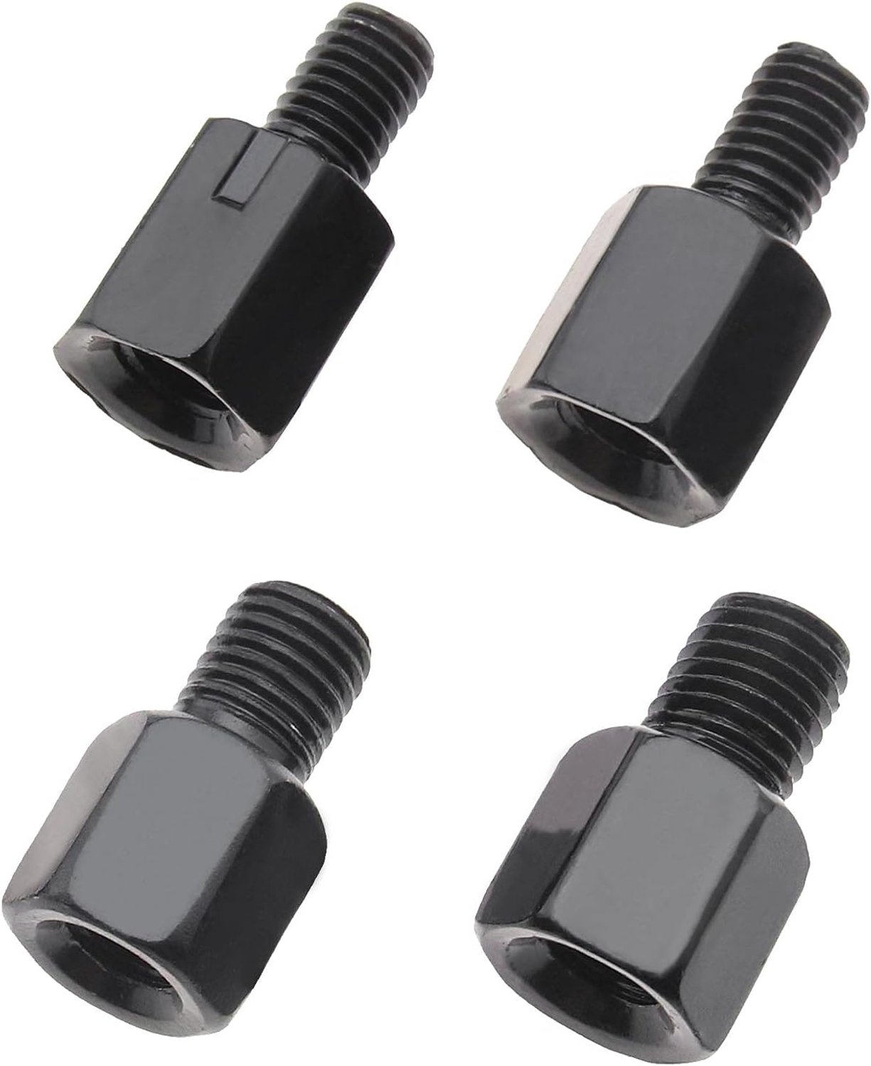 motorfiets spiegels adapter M8 - gegalvaniseerd staal - hoogteverstelling - roestbestendig - 4 stuks - m-winkel