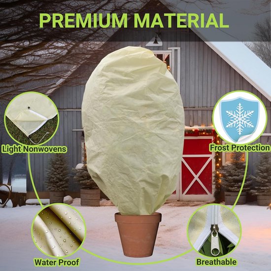 Winterbescherming voor planten 200 x 240 cm, 85 g/m² — afbeelding 3