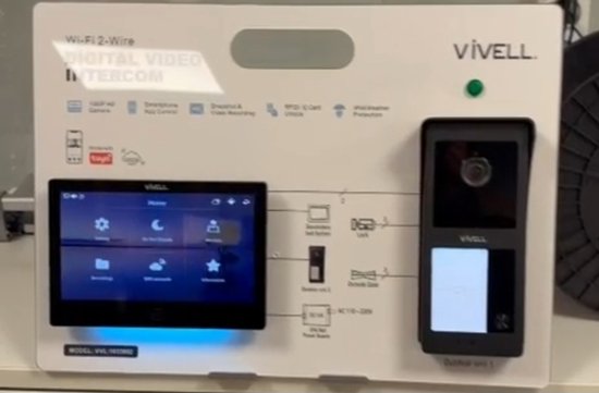 Vivell - Video Deurbel - 2 draads van deurbel naar 7 inch scherm - Proximity tags - Wi-Fi - TUYA App - Zwart van Merkloos — afbeelding 3