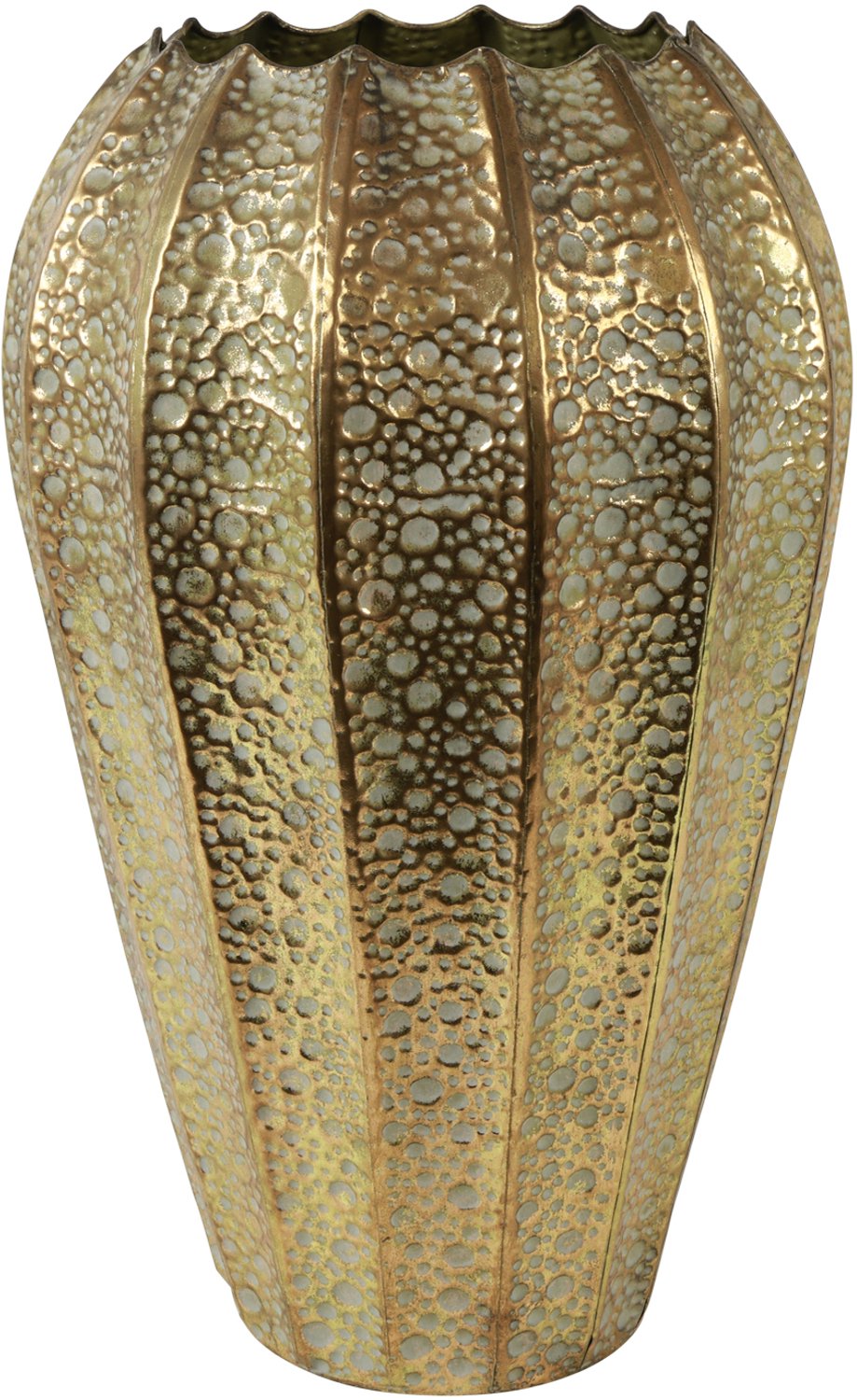 countryfields Vaas axel metaal ro 31x31x51cm gd Goud