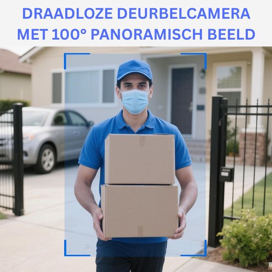 Br@ndless Videodeurbel met Camera - Intercom Systeem - Veiligheid Thuis -Wit — afbeelding 4