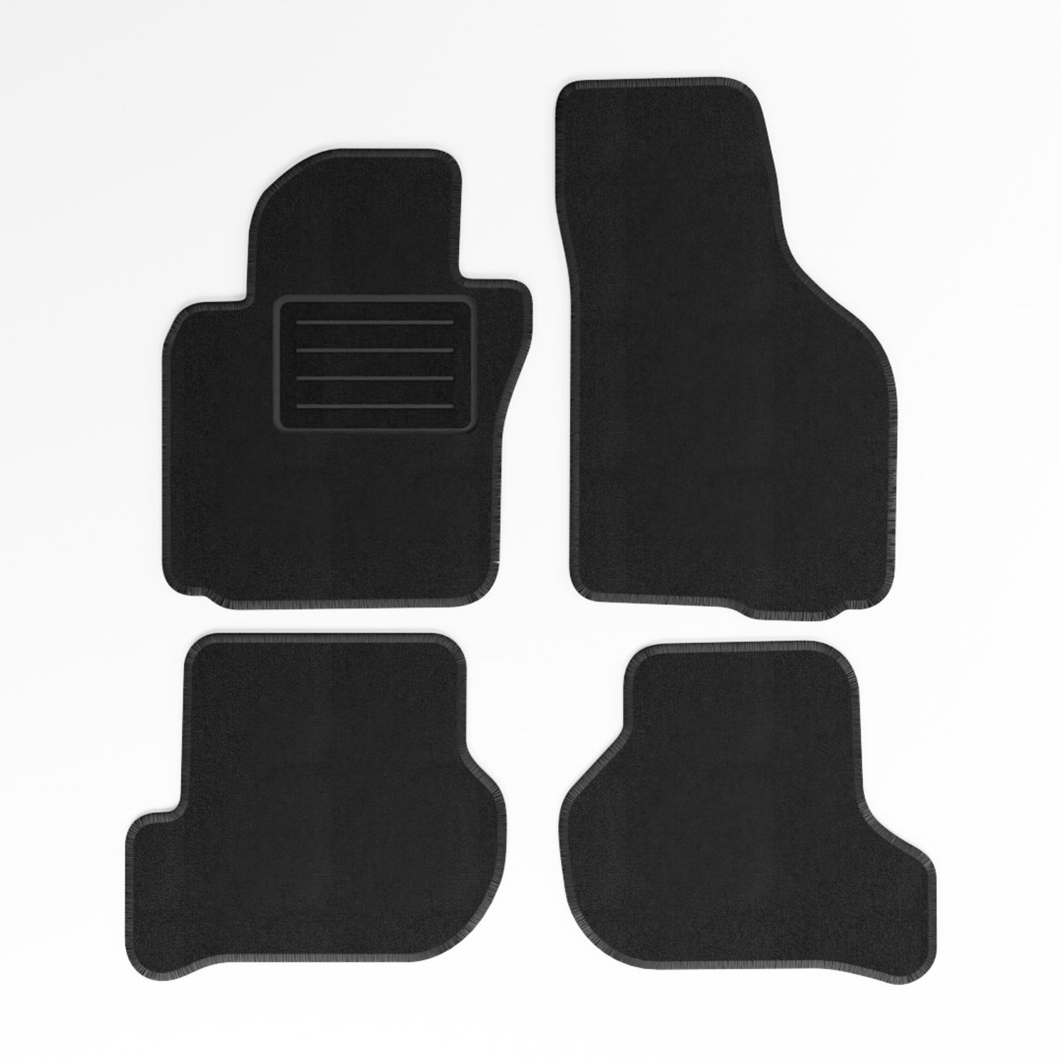 Mats4all | Naaldvilt automatten passend voor Seat Leon 2005-2009 | Antislip | Met versterking | 4-delig | Automatten | Mattenset