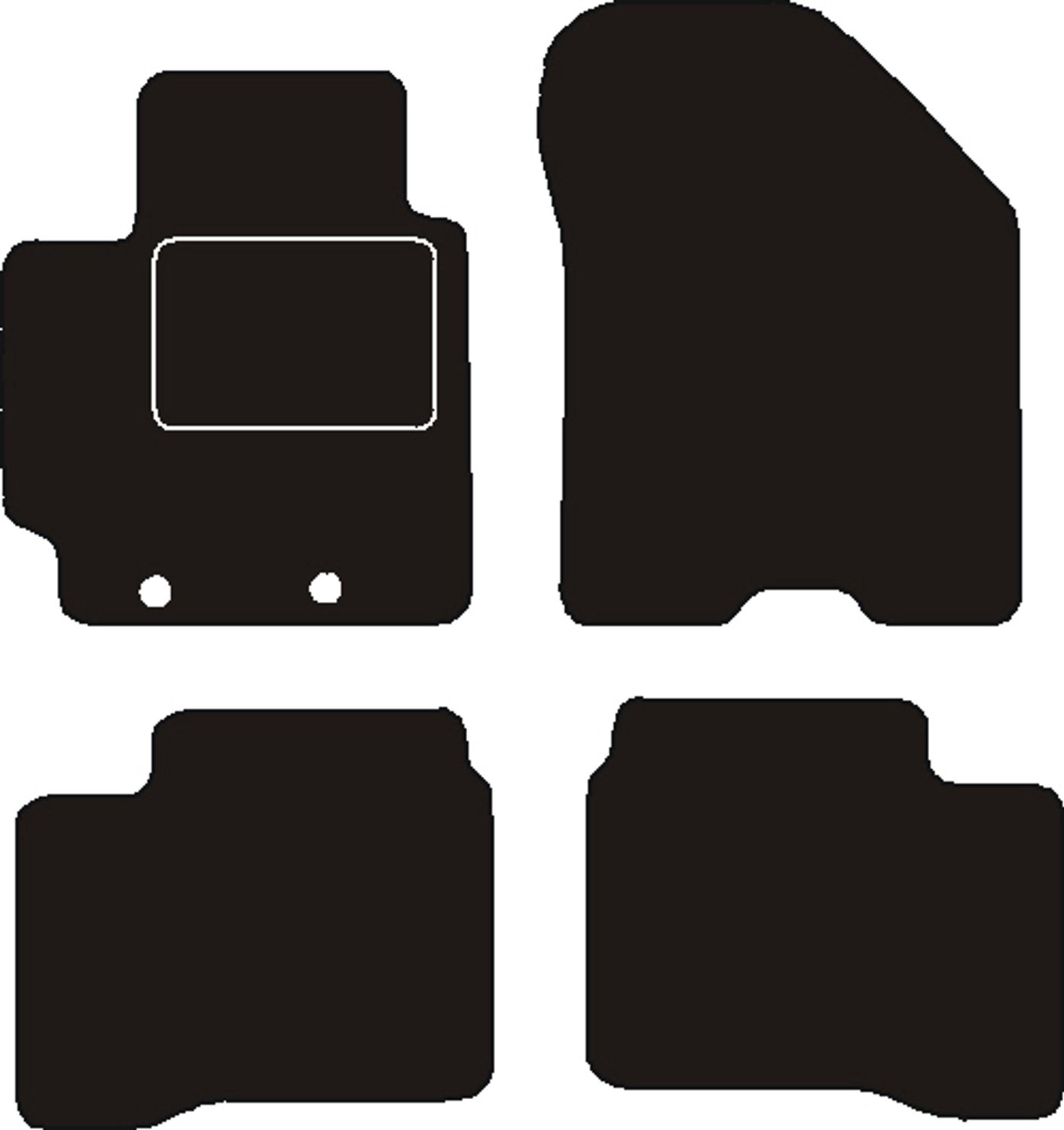 Mats4all | Naaldvilt automatten passend voor Suzuki Swift 2017-2024 | Antislip | Met versterking | 4-delig | Automatten | Mattenset