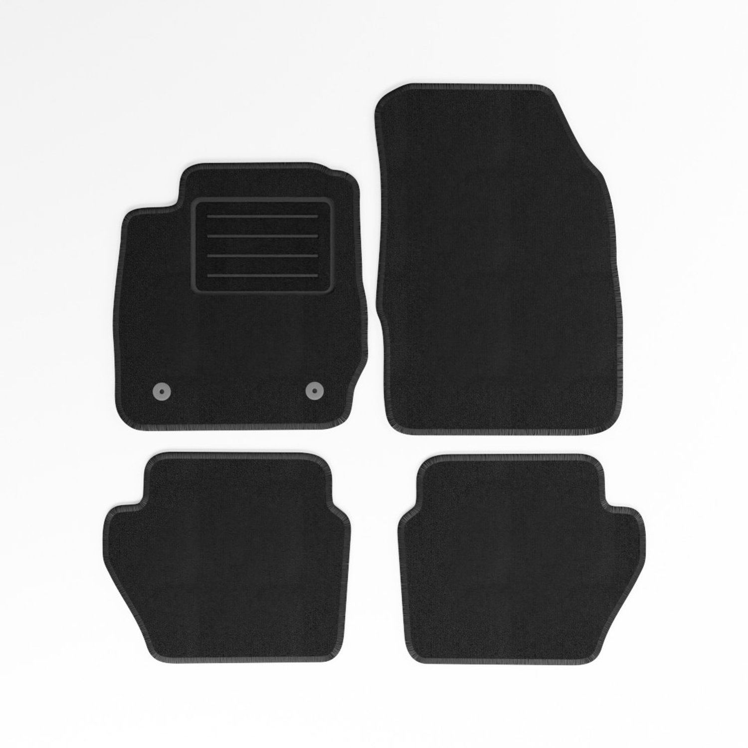 Mats4all | Naaldvilt automatten passend voor Ford Fiesta 2011-2012 | Antislip | Met versterking | 4-delig | Automatten | Mattenset