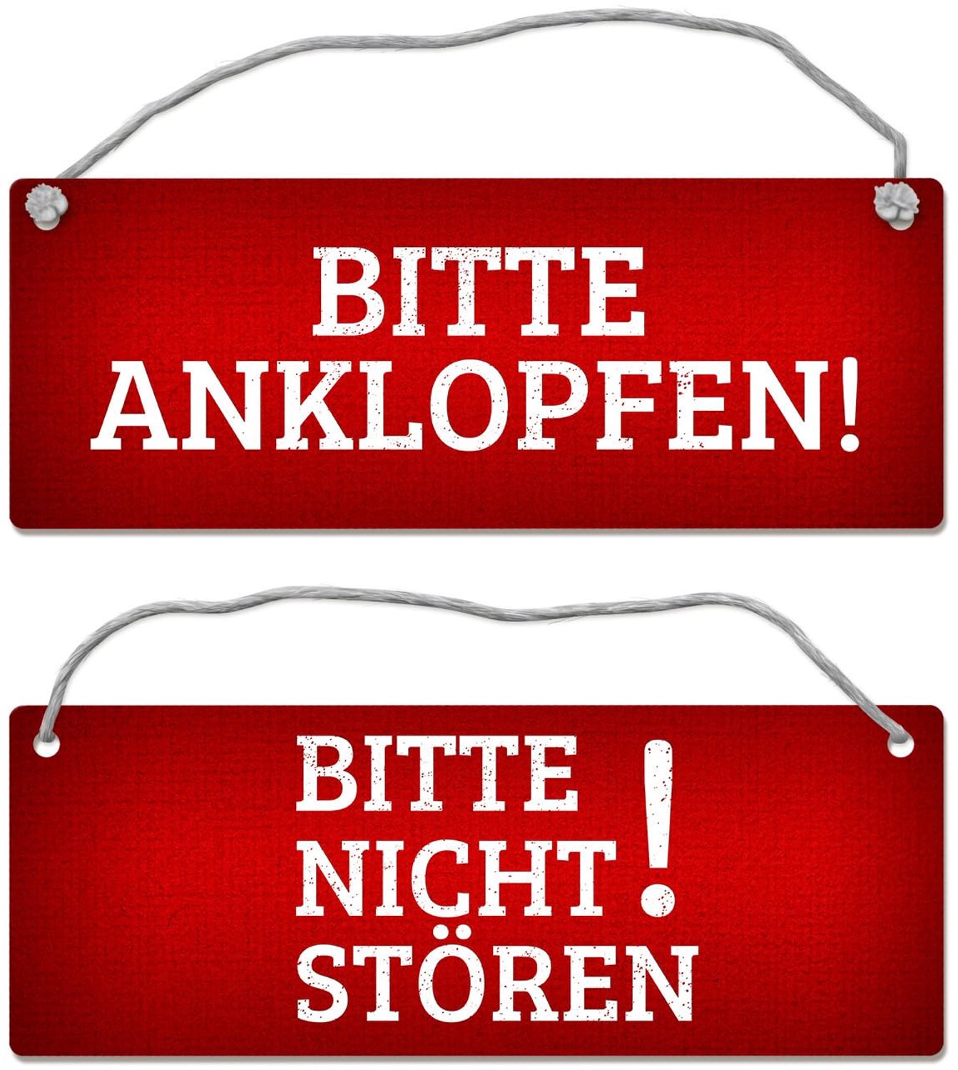 Verboden te Storen Bord - Rood met Touw