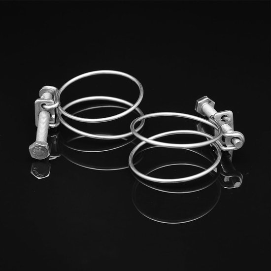 Draadslangklemmen 30 Stuks - Verstelbare Slangklemmen - Roestvrij Staal 304 - Voor Mechanische Toepassingen - 21-25 mm - Eenvoudig en Handig - Slangklem — afbeelding 4