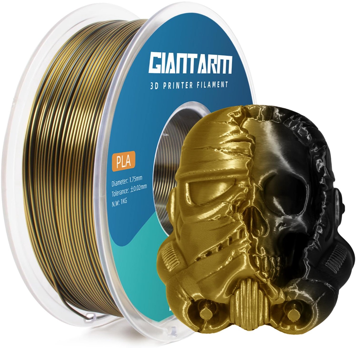PLA 2-Tone Silk Filament voor 3D Printers 1.75 mm 1 kg