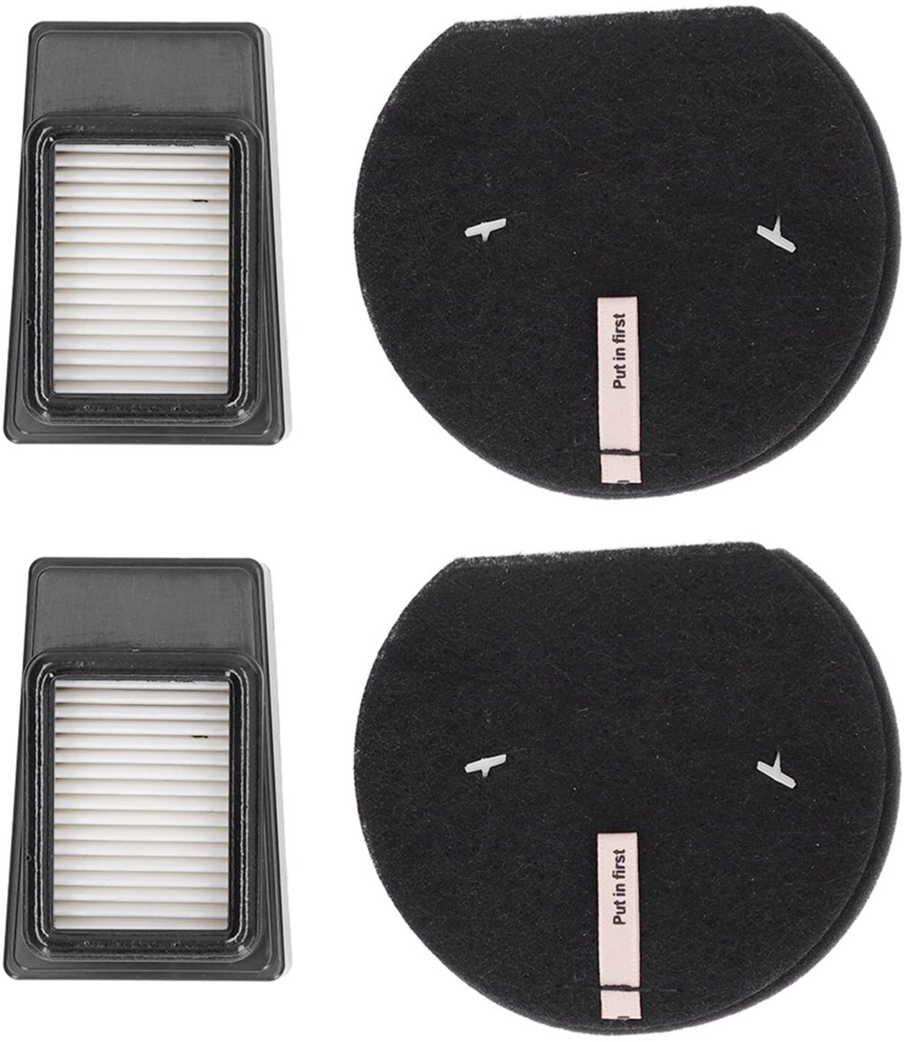 Vacuümreinigingsfilterset - Wasbaar/Herbruikbaar Filter - Stofzuigerfilter PET 2792 1621427 621616 - Duurzaam/Effectief - Vermindert Allergenen - Milieuvriendelijk Materiaal