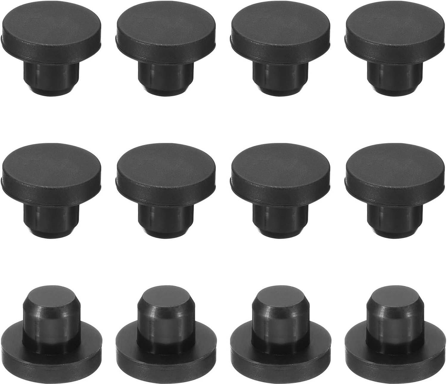 Flexibele Stoppen van Silicone Rubber voor Gaten van 10-11 mm (12 Stuks)