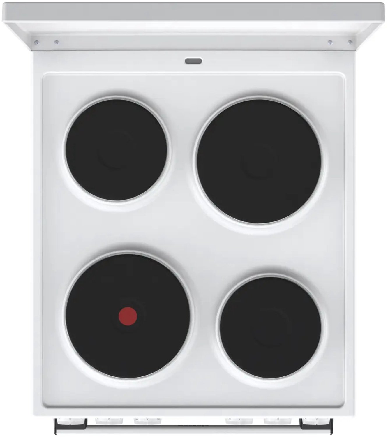 Gorenje GE5A23WH -Vrijstaand fornuis - Wit - Draaiknop - Metaal- Gesealde plaat