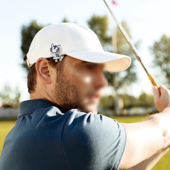 Golfhoed Clip met Magnetische Golfbal Marker — afbeelding 4
