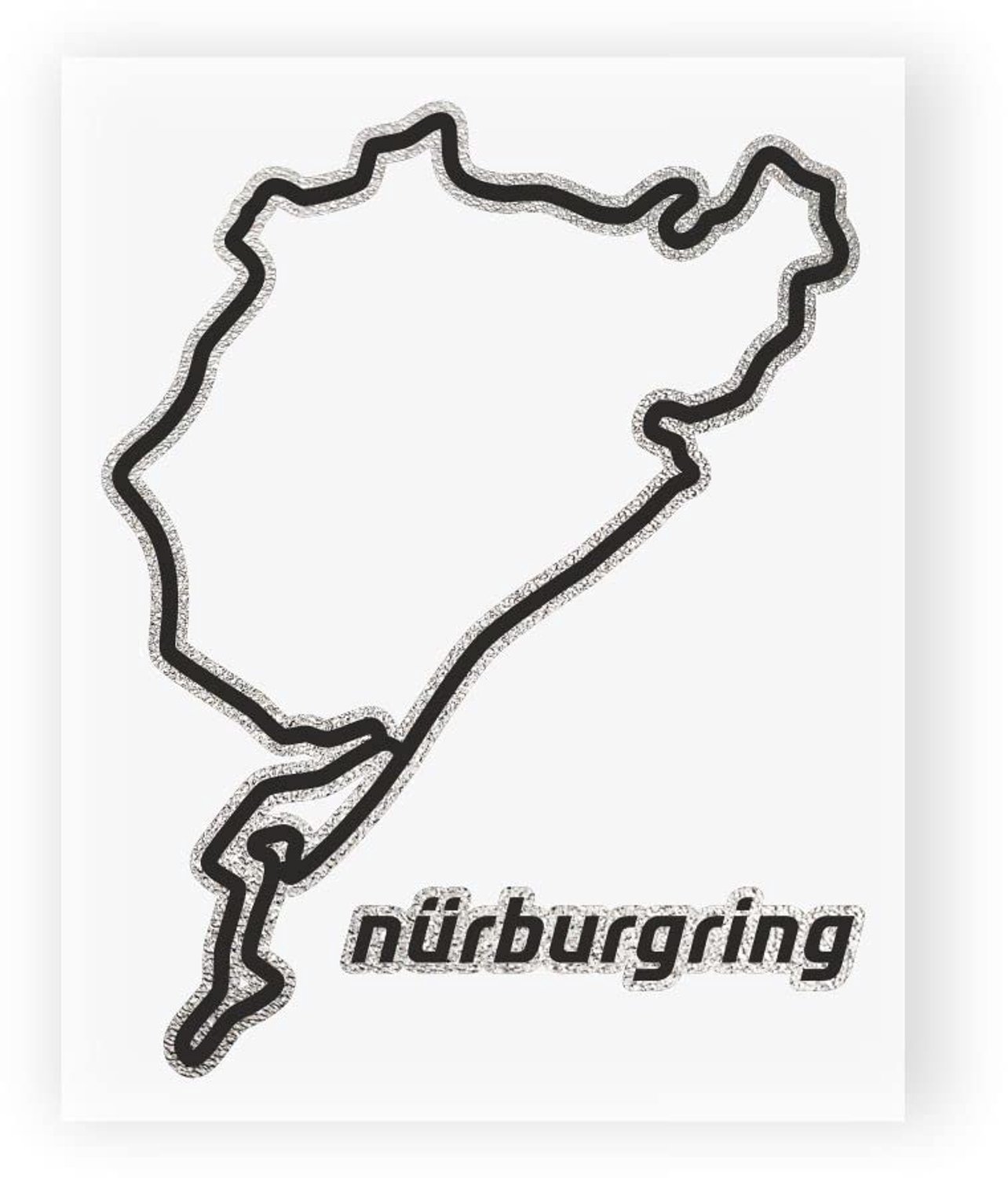Nurburgring Circuit Stickers voor Tafeldecoratie