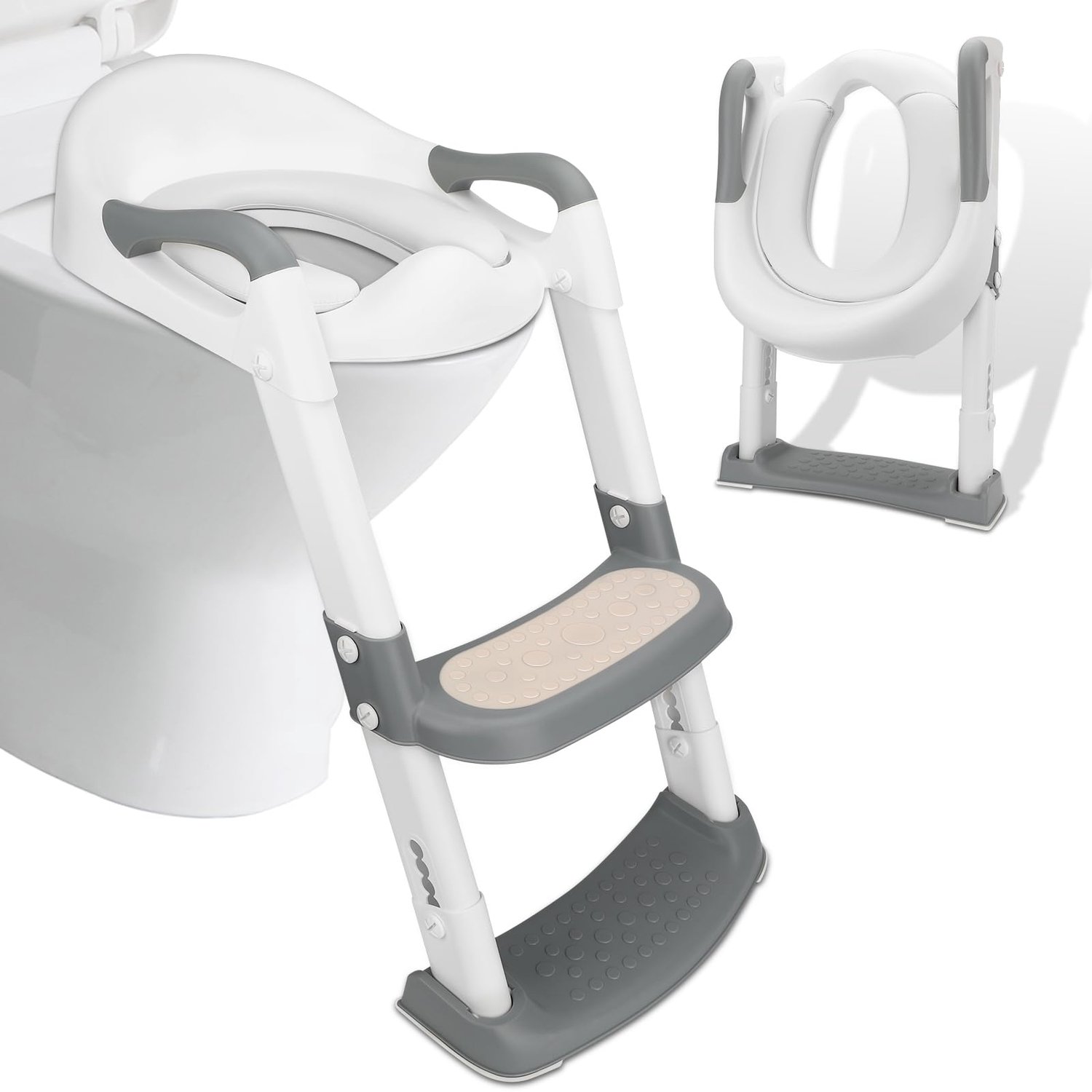 Toiletbril voor baby's met trap en handgrepen - Instelbaar en veilig