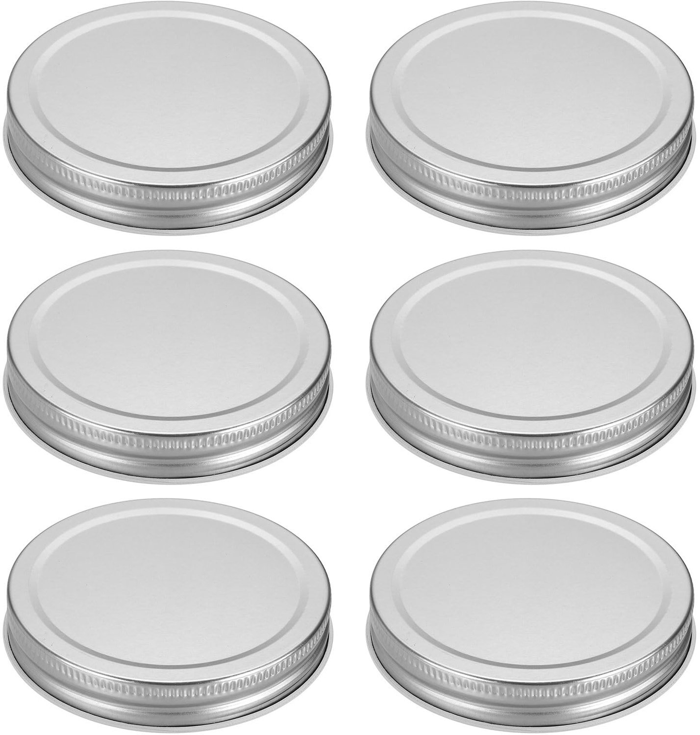 Set van 6 Herbruikbare Deksels voor Inmaakpotten 86mm