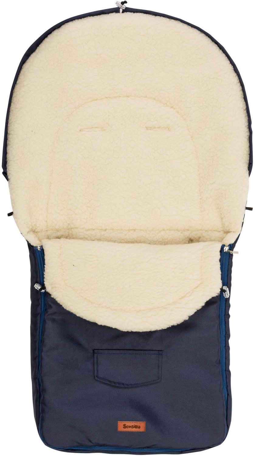 Voetenzak voor Kinderwagens - Warm met Echte Wol en Waterafstotende Buitenkant - 95x40cm