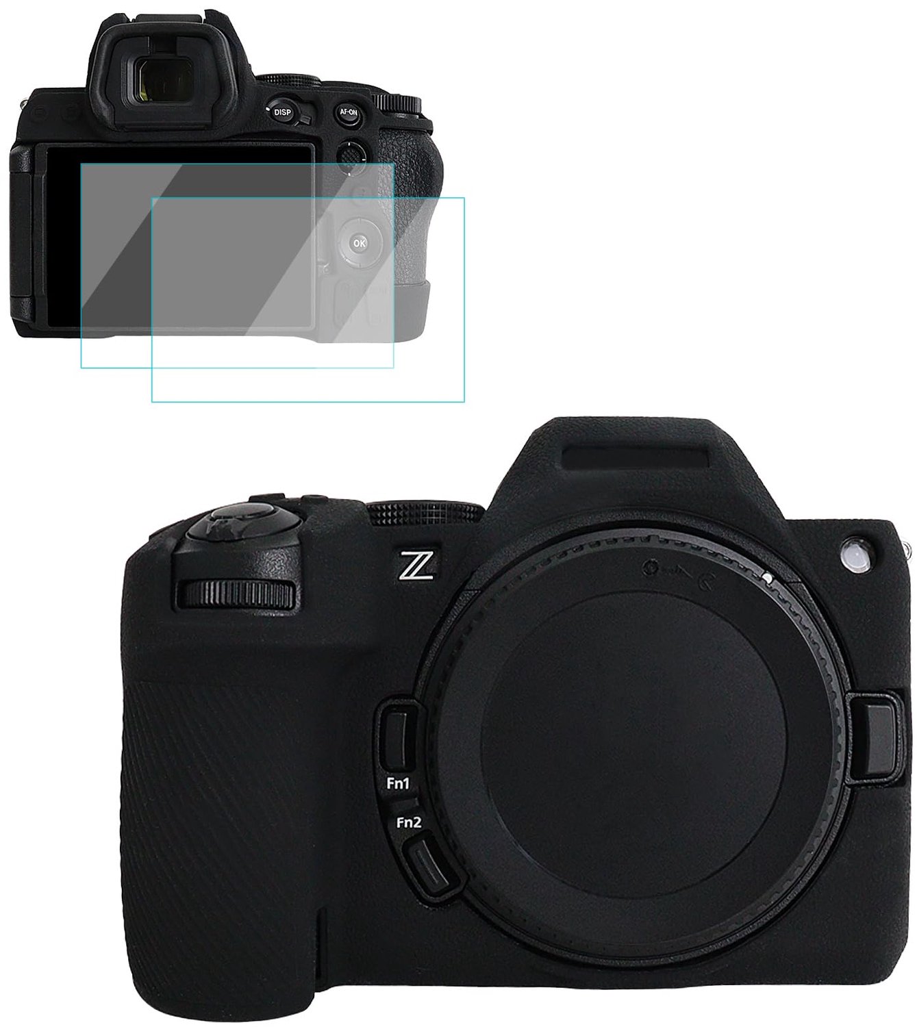 Silicone Camera Case voor Nikon Z5 II met Schermprotectors