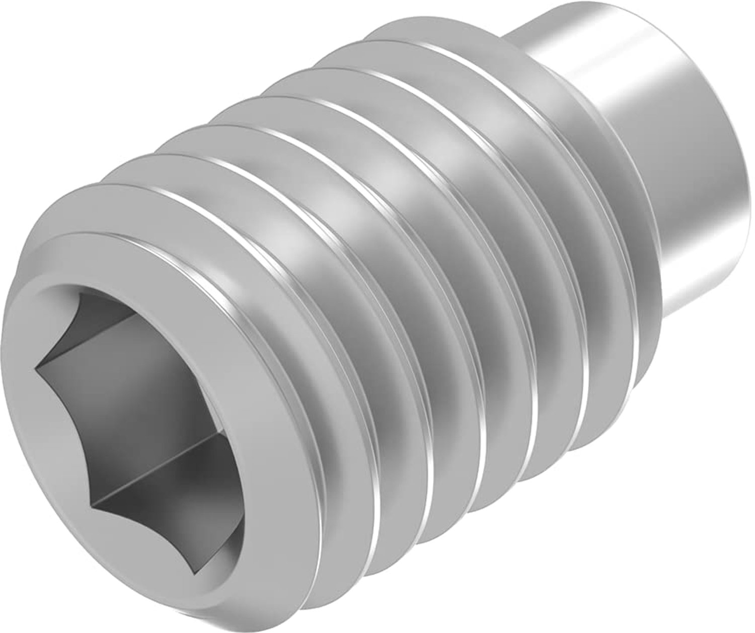 20 Stuks Draadpen met Zeskant Binnenzijde - M5 x 6 mm