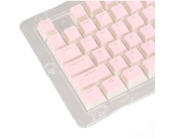 Keycaps PBT Dubbellaags - 108 Toetsen - Toetsenbord Universeel - Doorshijnend - Hoge/Lage Lay-out - Comfortabel in de hand - Toetsenbordcaps