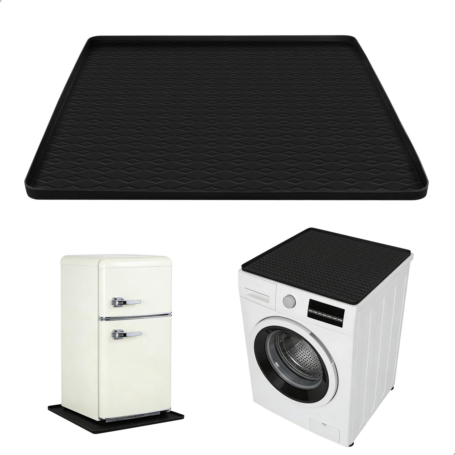 Wasmachine mat, herbruikbare silicone antislip mat, 60 x 60 cm