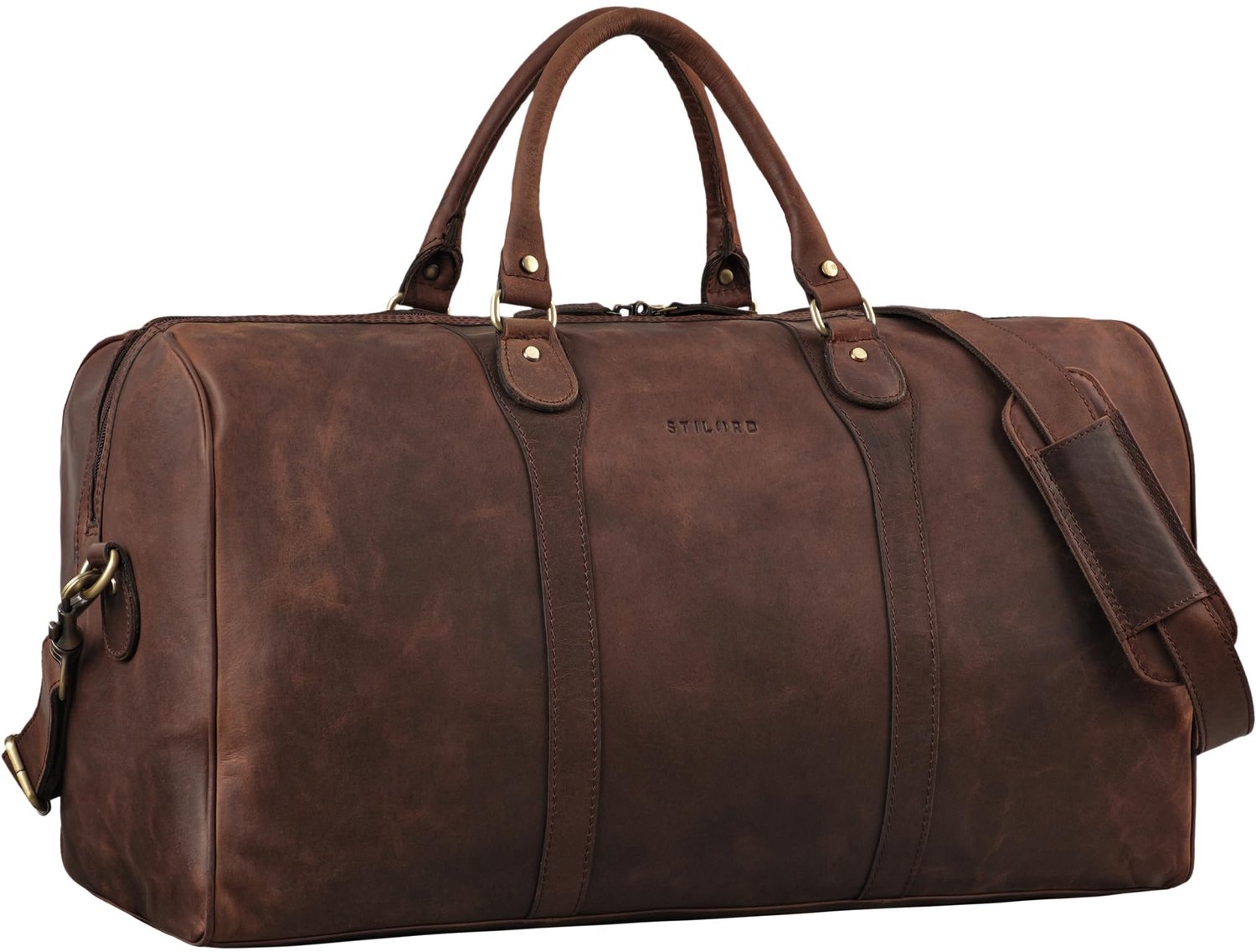 Grote Leren Weekender Tas voor Reizen en Avonturen