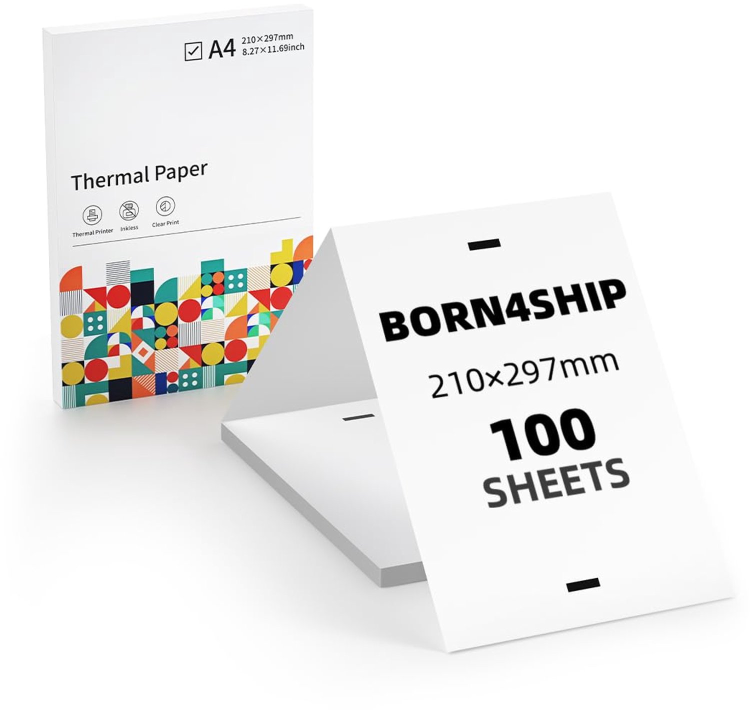 A4 Thermal Printer Papier - 100 Vellen voor Draagbare Printers