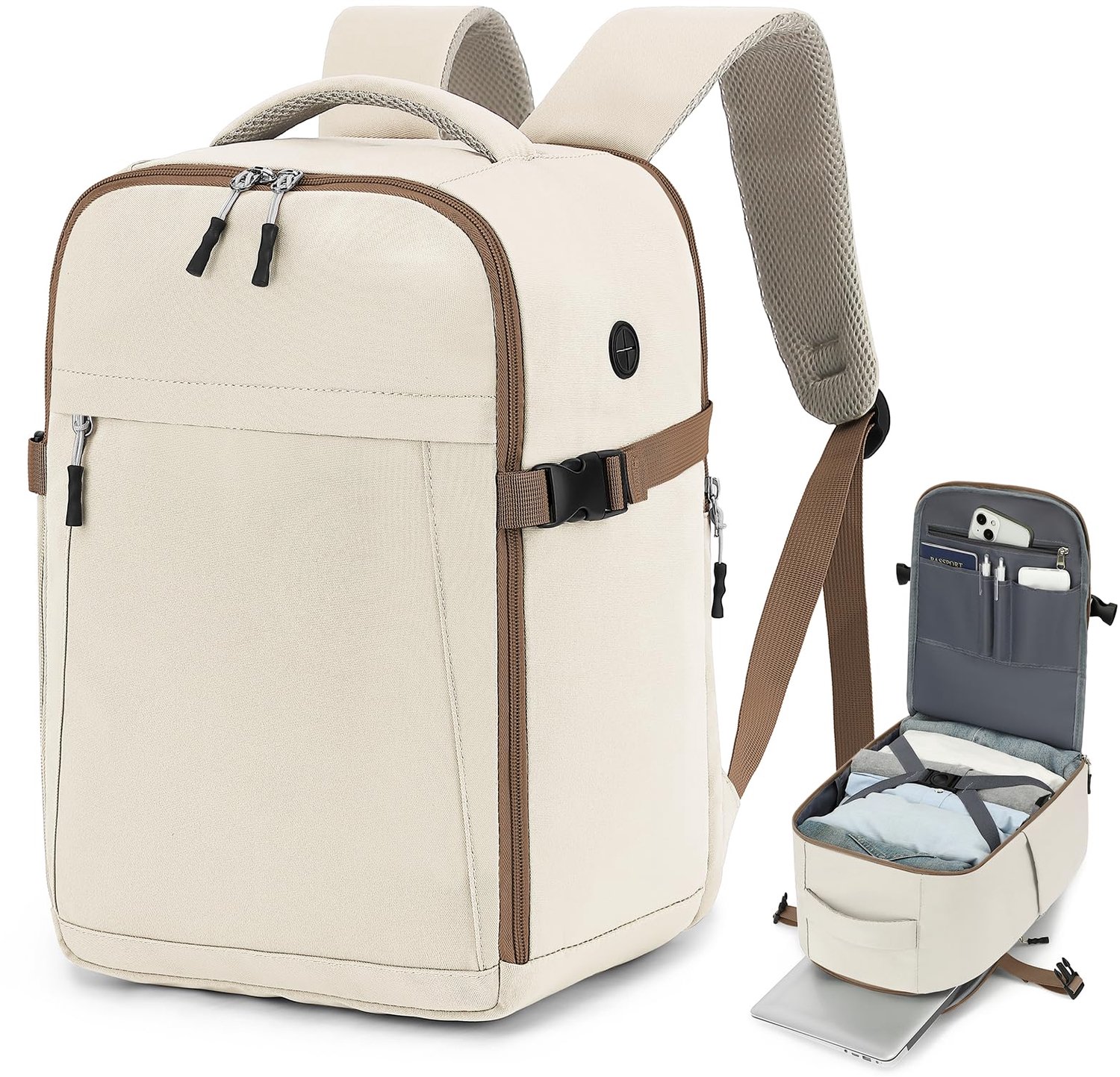 Reistas 40x20x25 cm - Handbagage Rugzak - Vliegtuigtas - Antidiefstalvak - Reisrugzak - 20 liter capaciteit