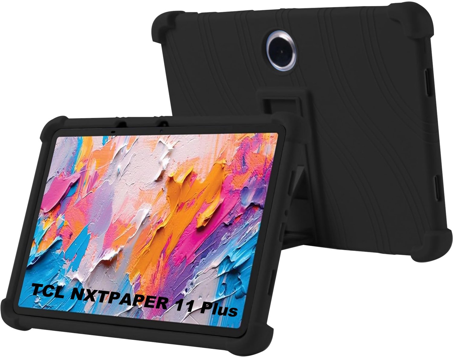 Ultra Dunne Silicone Beschermhoes met Standfunctie voor 11.5 Inch Tablet