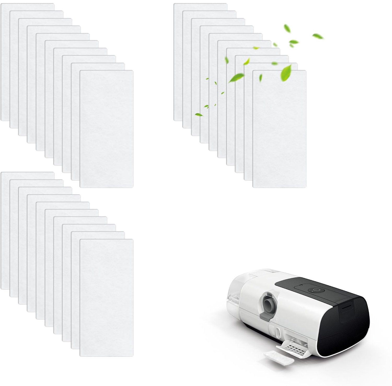 Set van 30 Wegwerpfilters voor CPAP Apparaten