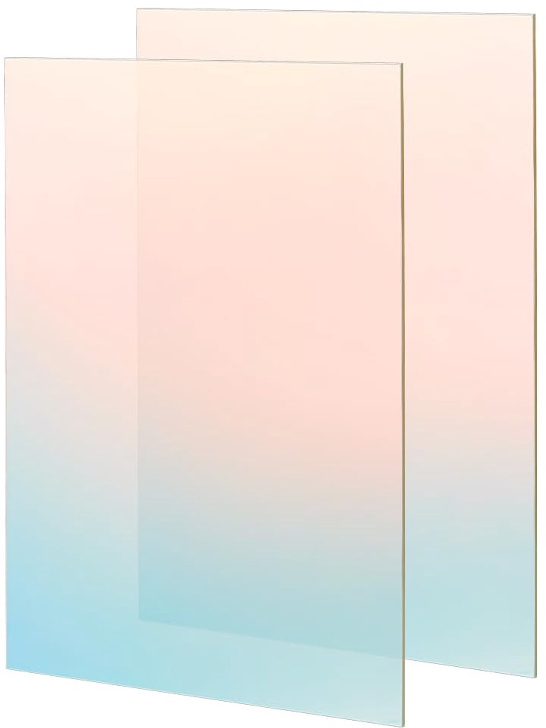 2 Stuks Iriserende Acrylplaten voor DIY Kunstprojecten - 30 x 20 cm