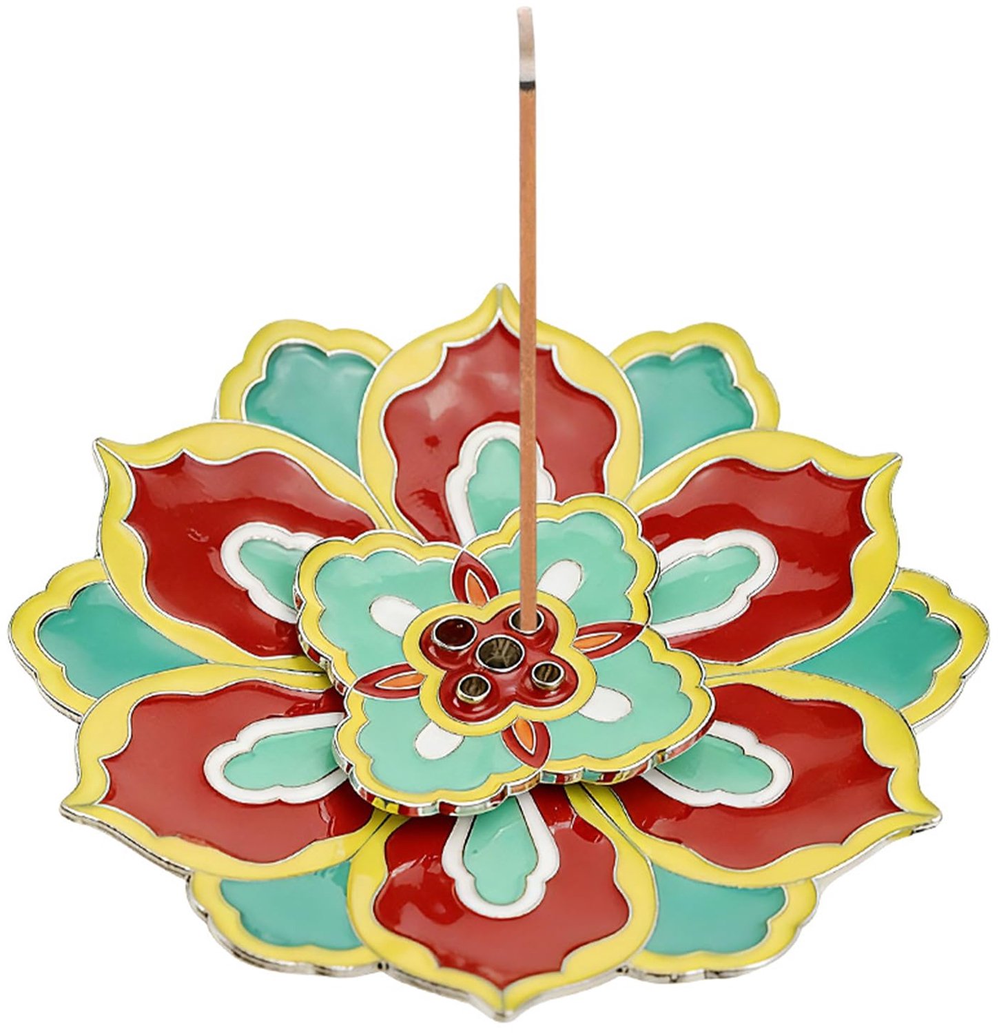 Lotus Wierookhouder met Reiniger en 5 Gaten