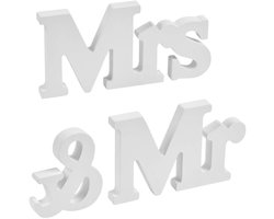 3-delige Mr en Mrs Tafel Decoratie voor Bruiloft