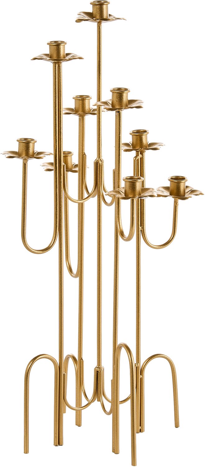 Beliani CHAROST - Kandelaar - Goud - 65 cm - IJzer