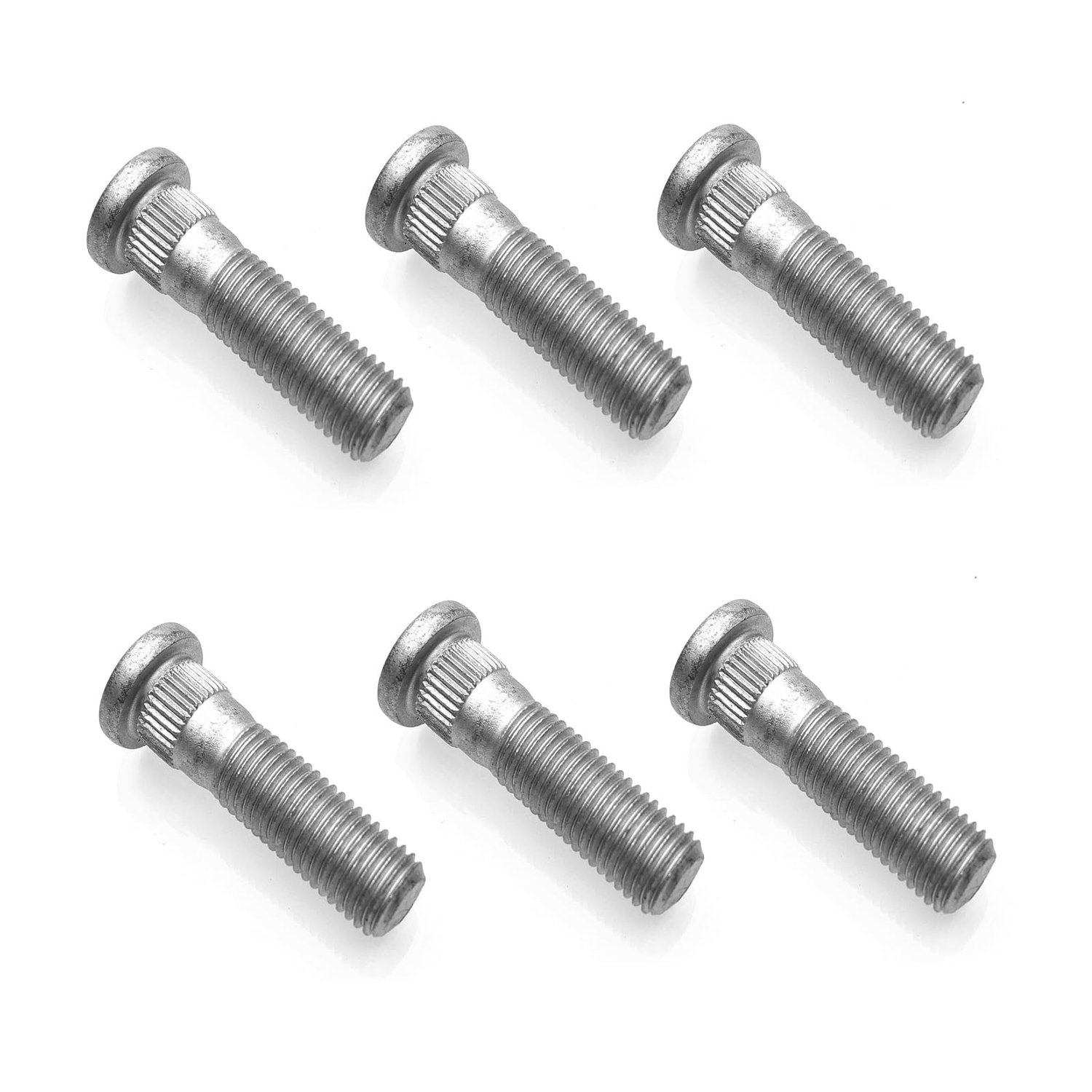 Set van 6 Stalen Wielbouten M12 x 1.5 - 48mm Lang