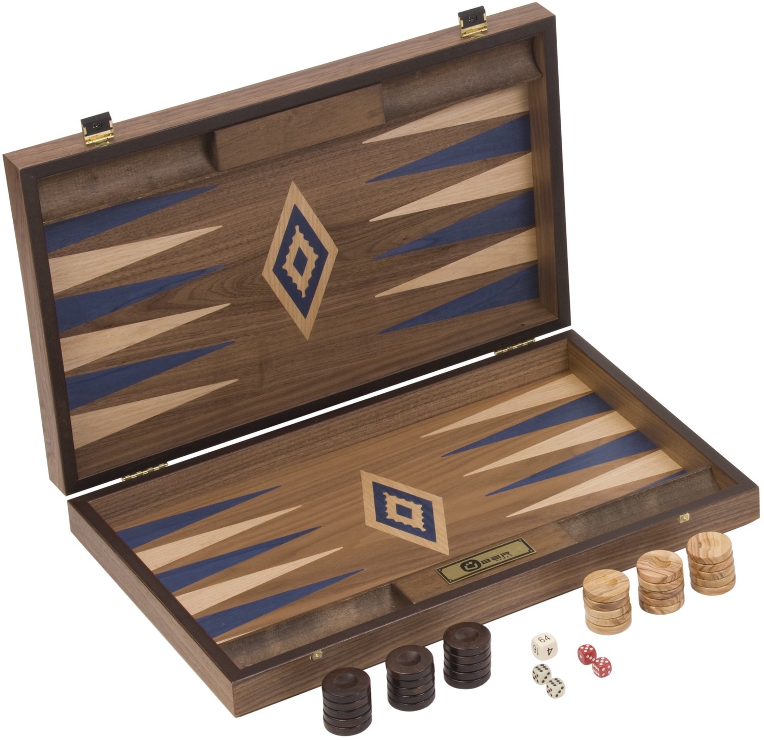 Luxe Backgammon Spel van Walnoot