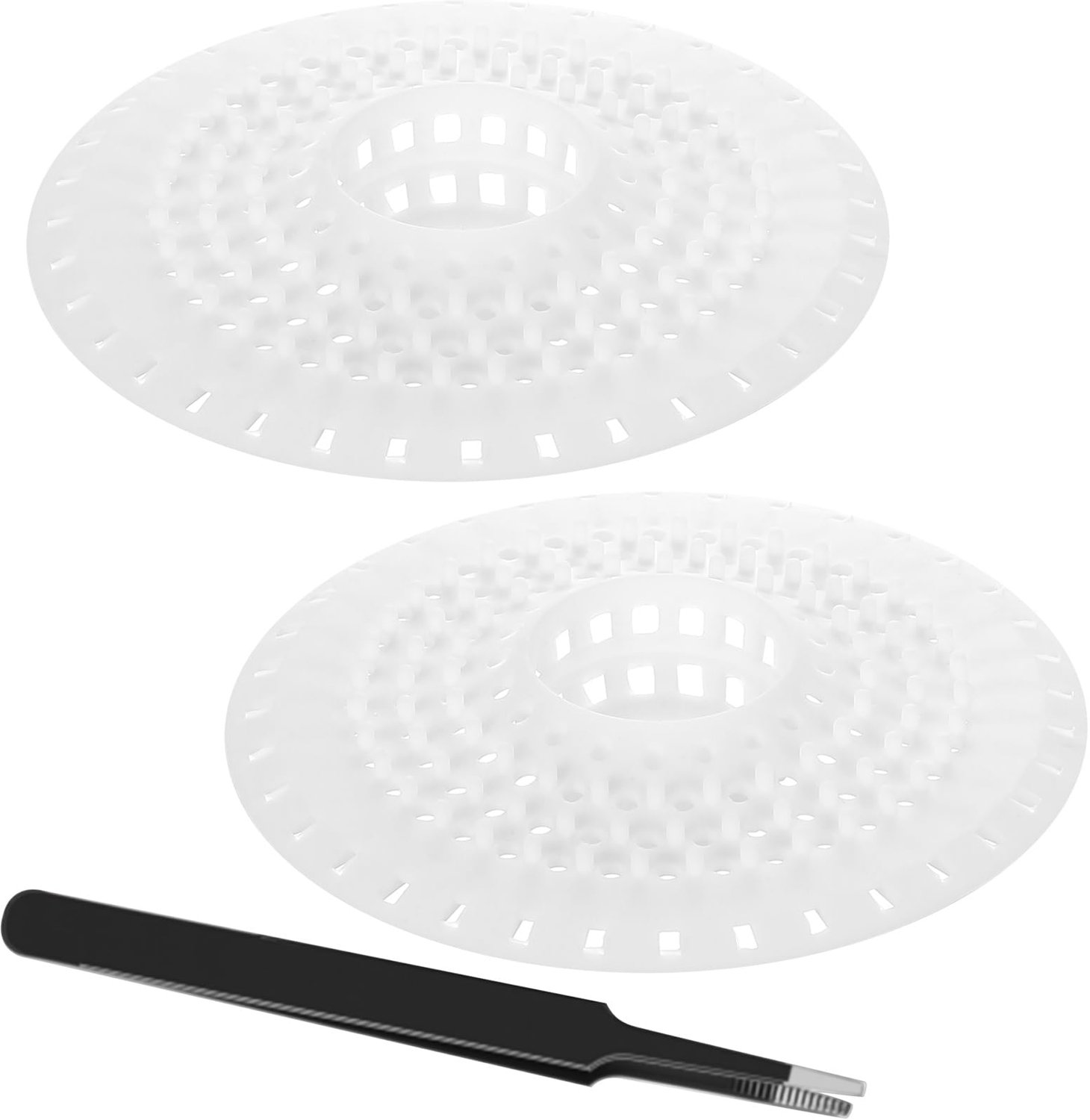 Set van 2 Silicone Haarfilters voor Badkamer