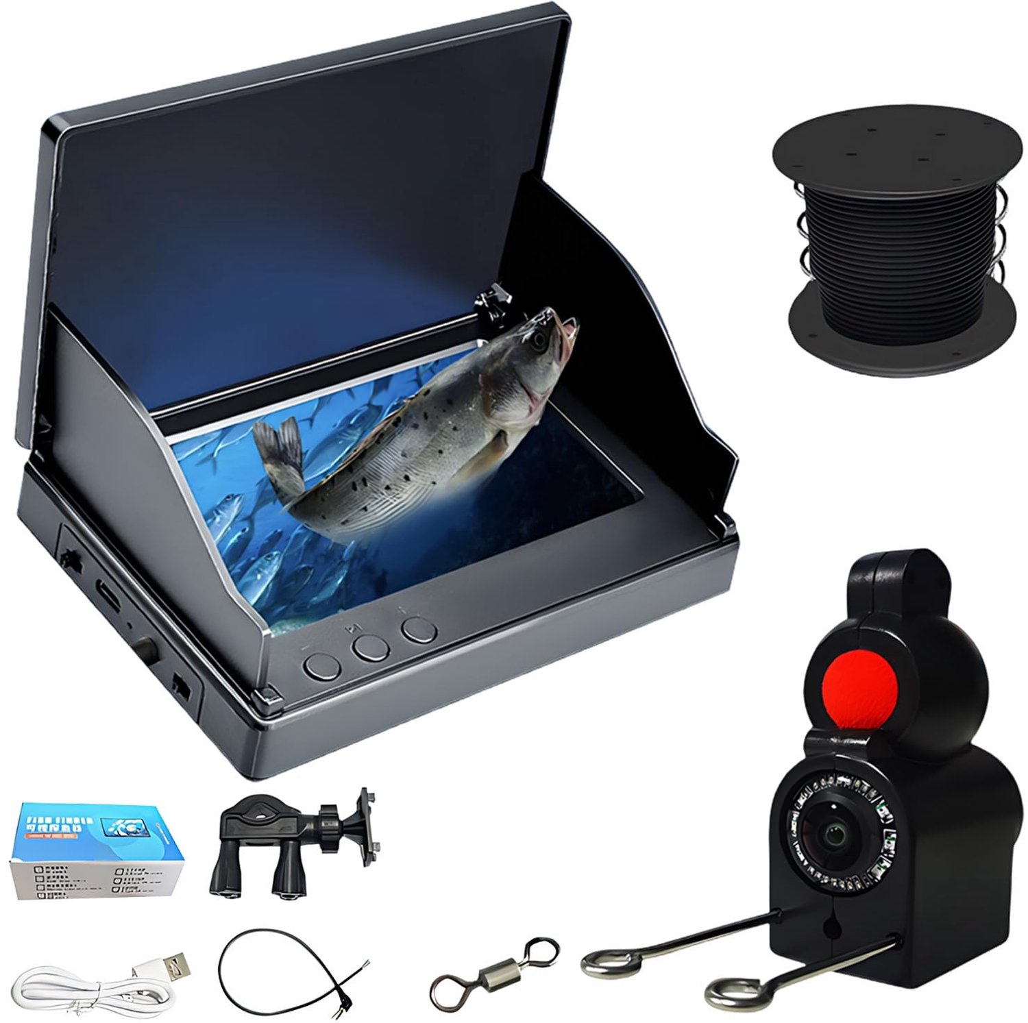 Onderwater Camera met 4.3 Inch Display voor Vissen