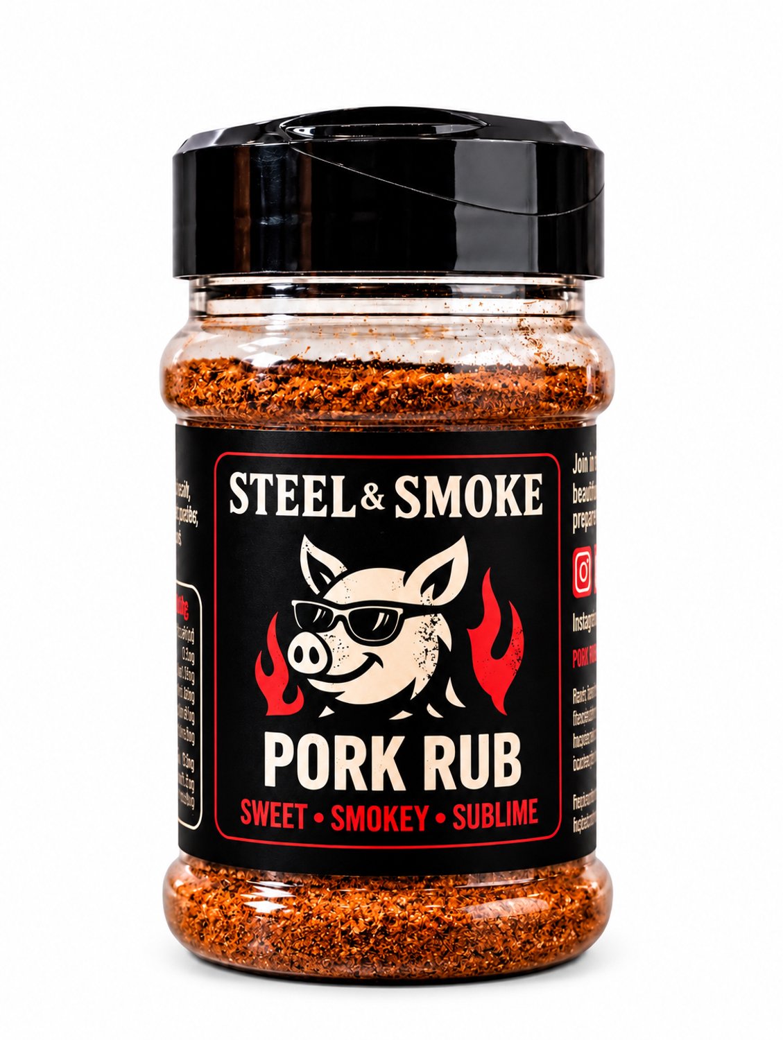 Steel & Smoke Pork Rub – BBQ Kruiden voor Varkensvlees – 200 g
