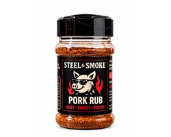 Steel & Smoke Pork Rub – BBQ Kruiden voor Varkensvlees – 200 g