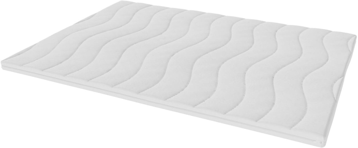 Toros Bedden Topmatras 140x200 - Koudschuim 7 cm - Premium Tijk Topper Wit