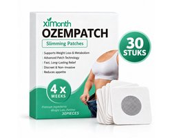 OzemPatch Afslankpleisters – 30 stuks – Voor Afslanken & Afvallen - Detox Pleisters - Vervangt Afslankpillen