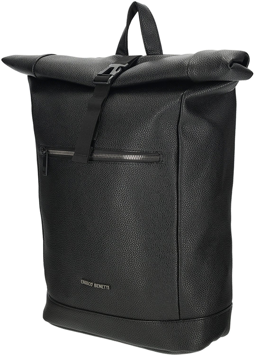 Enrico Benetti Siena Rolltop Laptoprugzak - 17 inch - Zwart