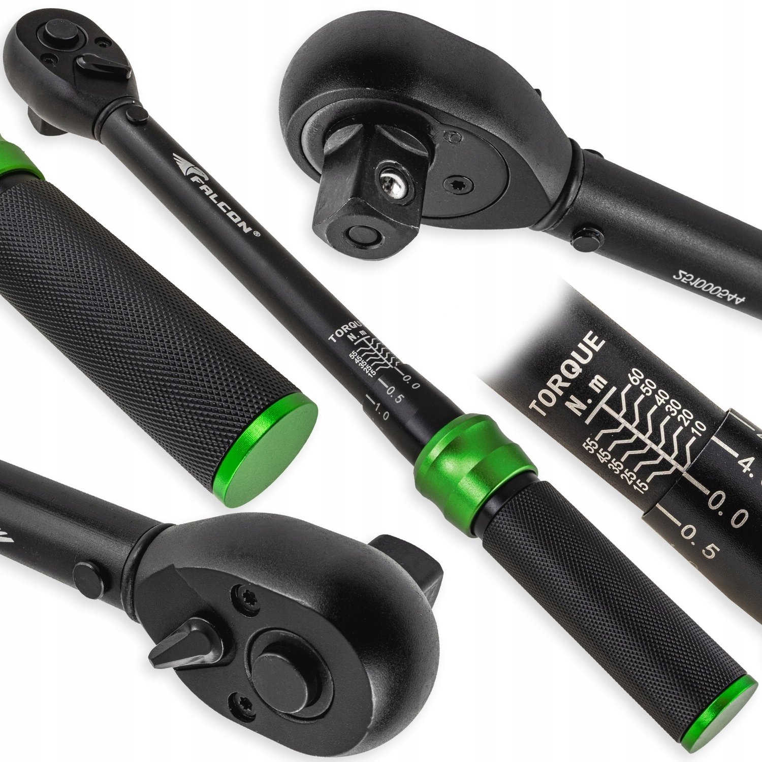 Momentsleutel 1/2" 10-60 Nm met blokkering en koffer