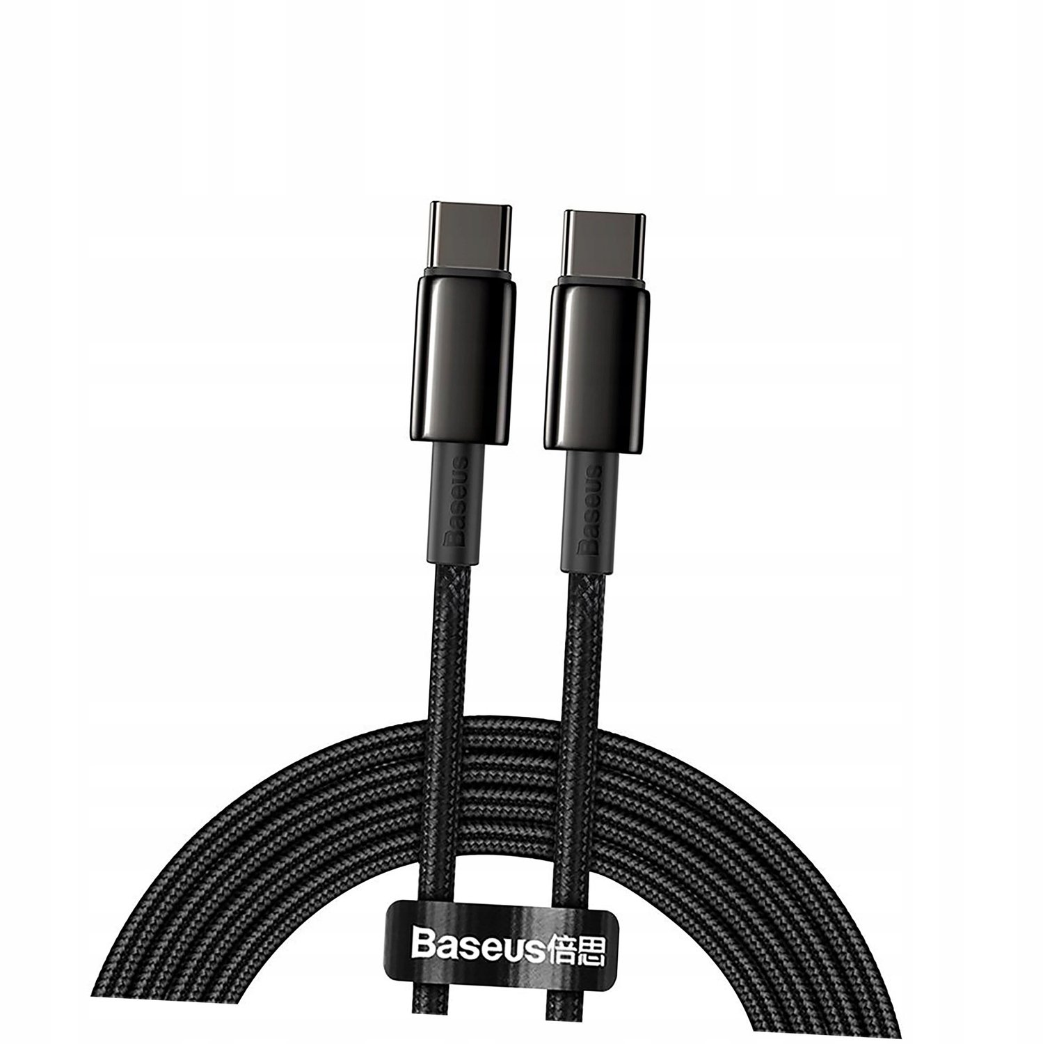 Baseus USB-C naar USB-C Kabel PD QC 100W 5A 2m Zwart