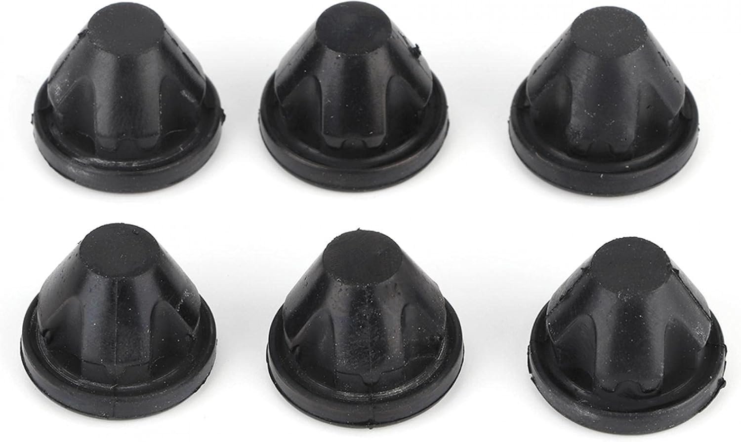 Bonnet Grommet 6 Stuks - Rubber Trim - Versterkt stabiliteit - Vermindert geluid - Vemera