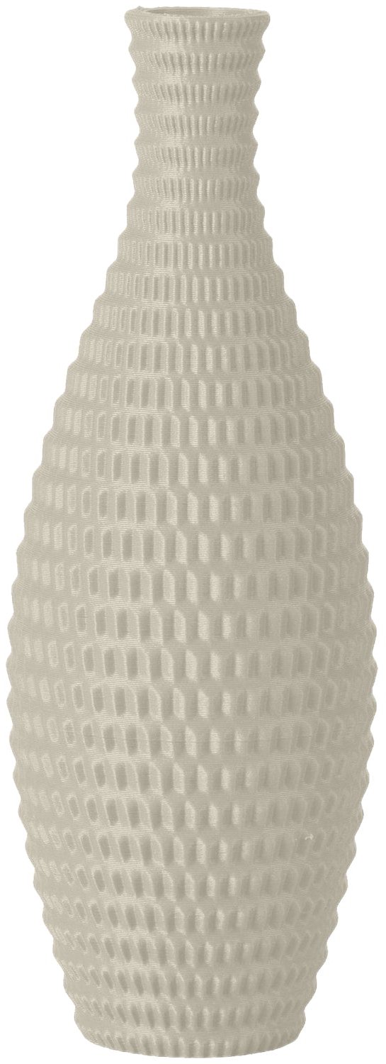 Layvo BRONTE Vaasje - Crème - 20 cm - droogbloemen vaasje - japandi - gerecycled plastic