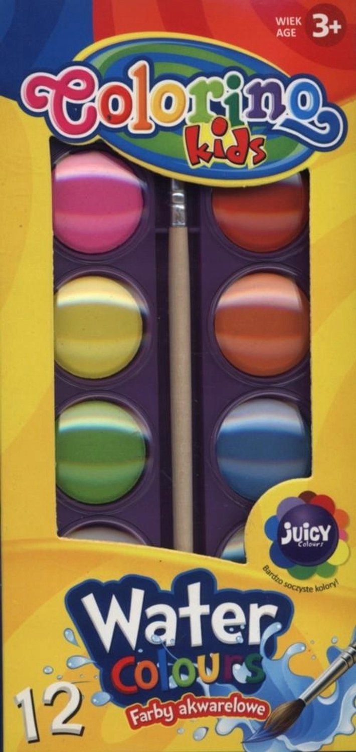 Colorino Aquarel Verf Set - 12 Levendige Kleuren voor Kunstenaars