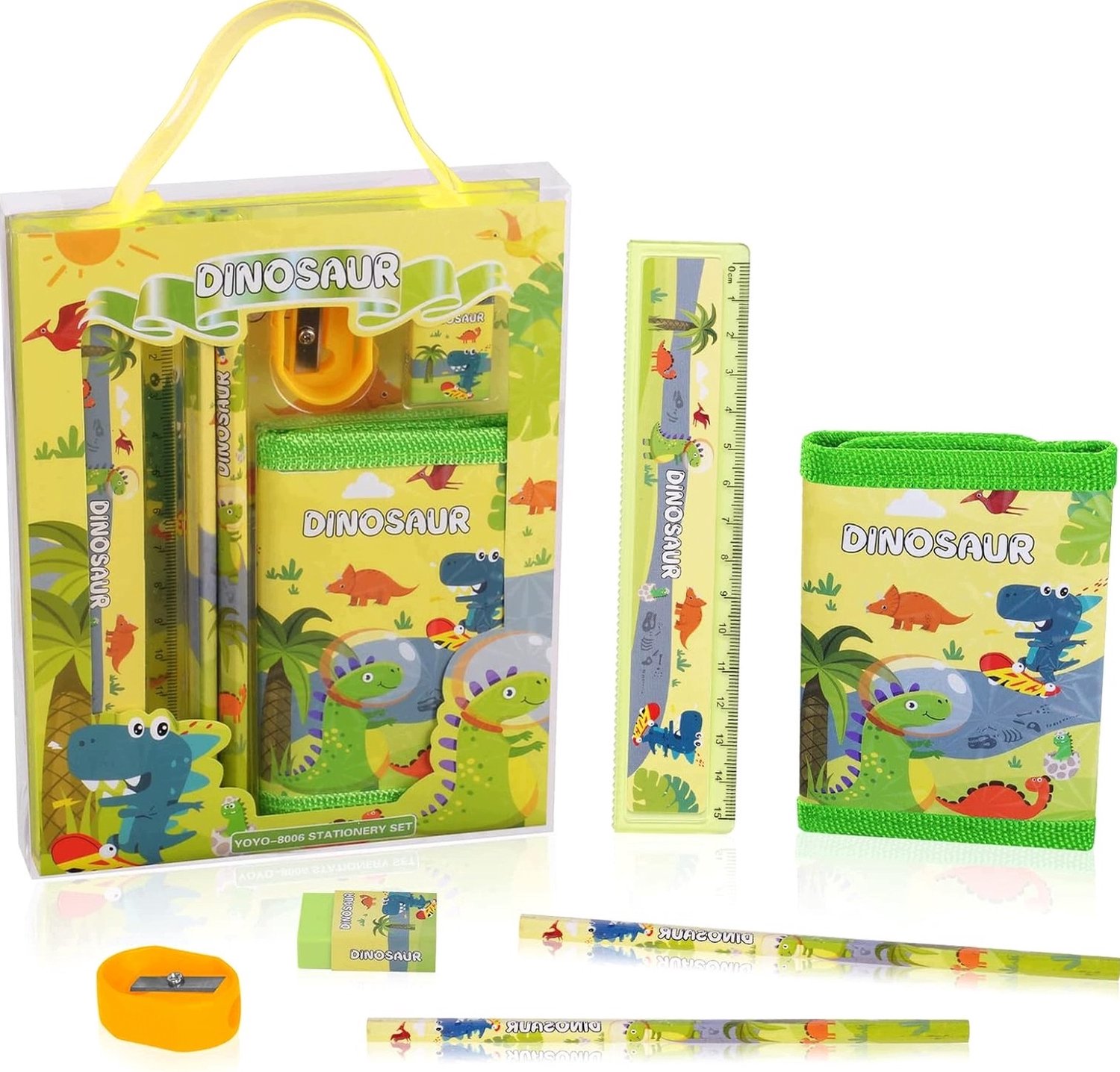 Set Schrijfwaren met Leuke Patronen - Schoolbenodigdheden & Cadeau