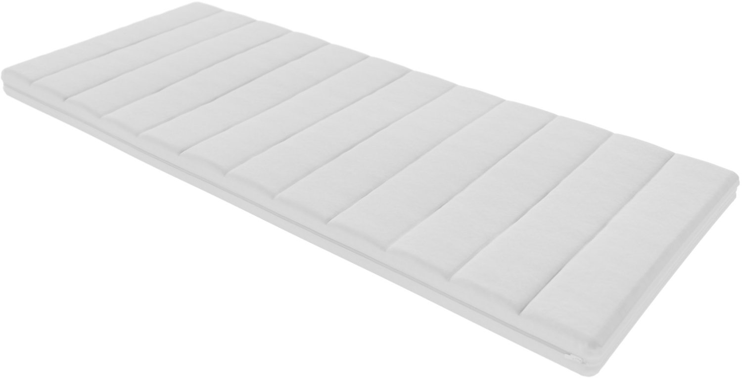 Toros Bedden Topmatras Bamboo -80x190 - Topper Matras HR Koudschuim - Hybrid - Topdekmatras - 9cm - Orthopedisch - 4 Seizoens Topper Hotel XL - Anti Bacterieel Wit