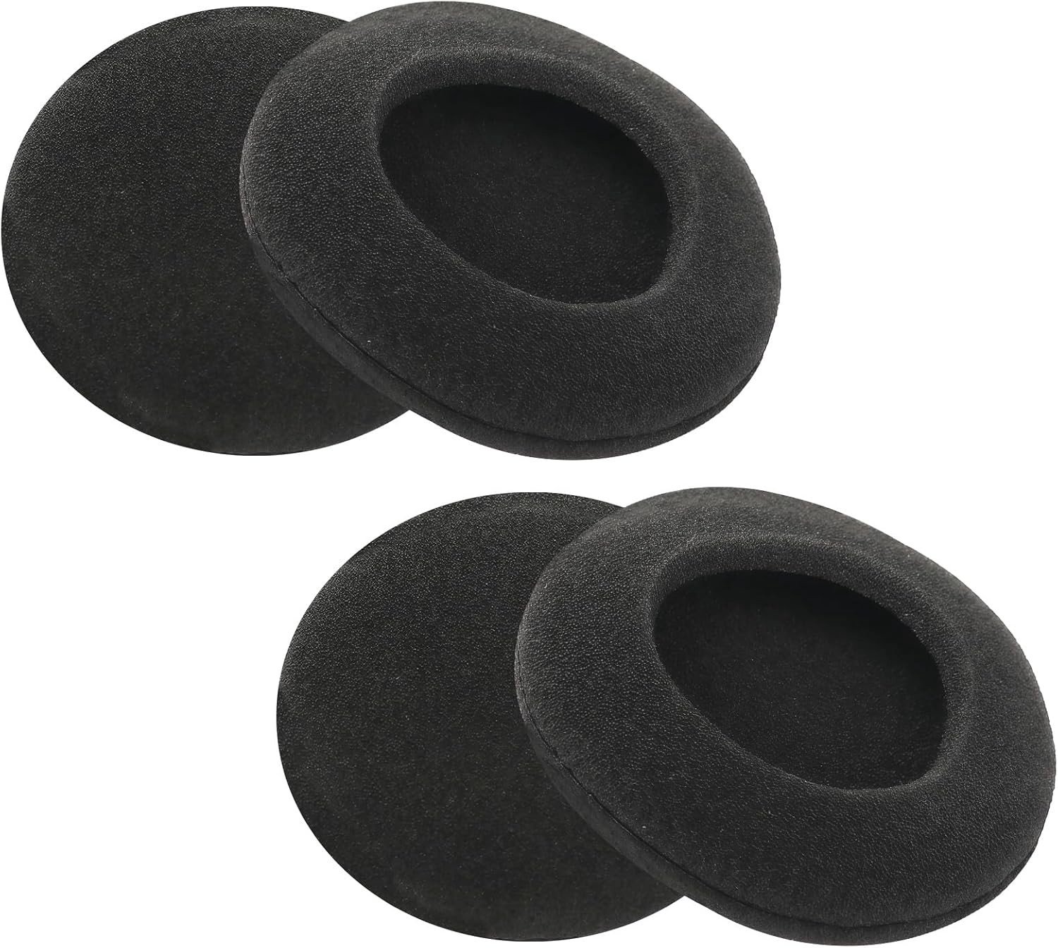 Set van 4 Vervangende Oorkussens, 6 cm Dikke Geheugenfoam, Ademend en Comfortabel met Geluidisolatie voor Hoofdtelefoons